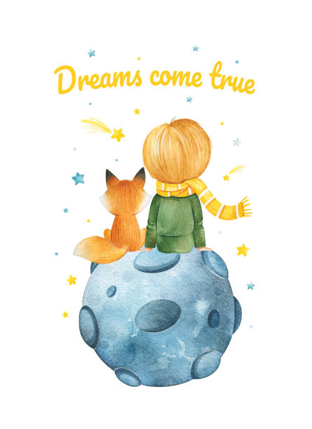 süße little prince kollektion. - prances stock-grafiken, -clipart, -cartoons und -symbole