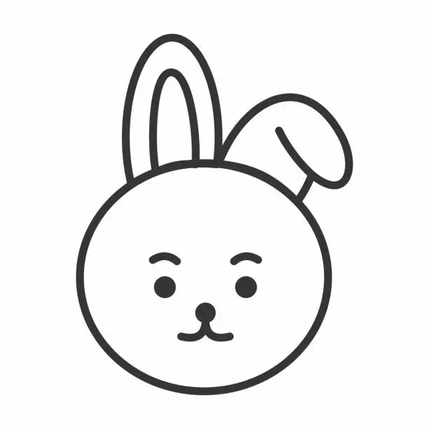 Vector illustration of Icon Cooky Character. A cute face cartoon. Suitable for smartphone wallpaper, prints, poster, flyers, greeting card, ect.