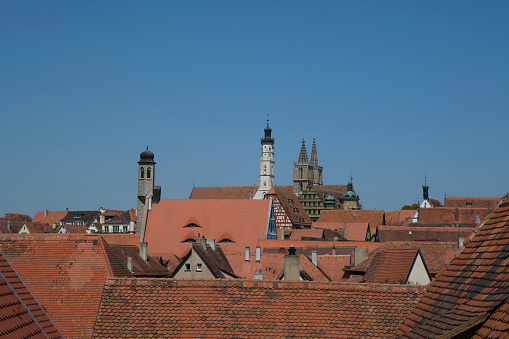 Rooftops in Rothenburg ob der Tauber Germany