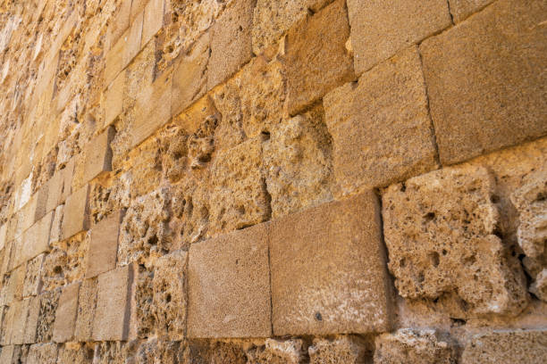 древняя каменная стена - jerusalem old city israel wall castle стоковые фото и изображения