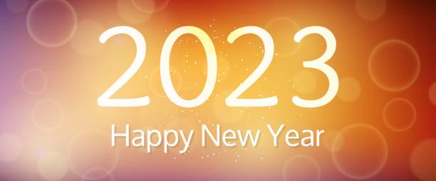 istock Happy new year 2023 incription on blurred background 1417940383