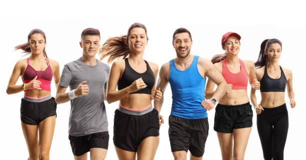 istock Group of runners running towards camera 1417940859