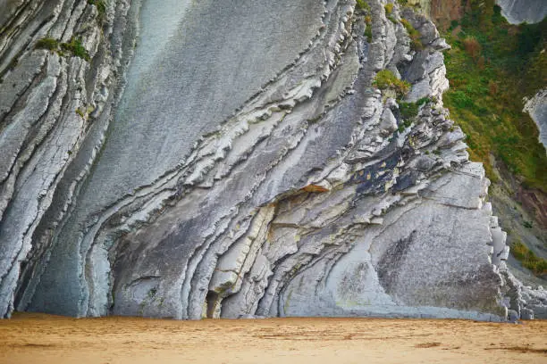 Photo of Famous flysch of Zumaia, Basque Country, Spain