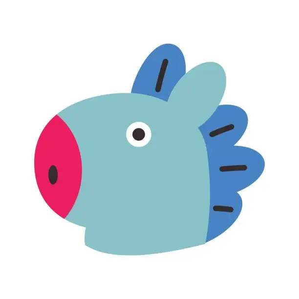 Vector illustration of Icon Mang Character. A cute face cartoon. Suitable for smartphone wallpaper, prints, poster, flyers, greeting card, ect.