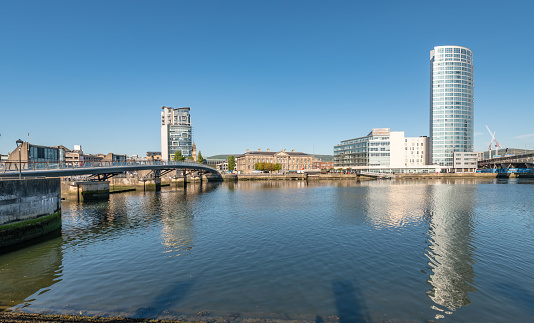 Belfast waterfront over the River Lagan