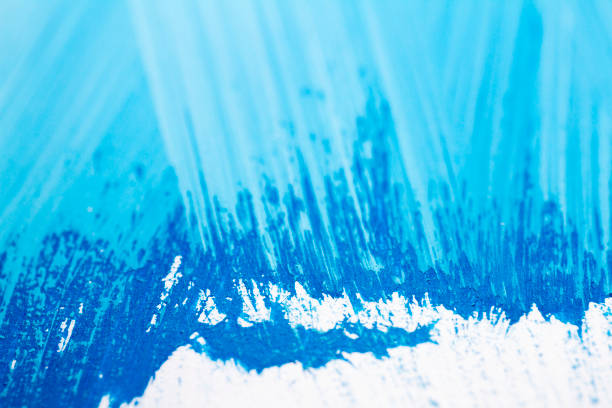 istock Extreme close up of acrylic paint texture 1417949438