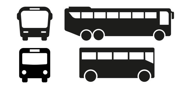 illustrazioni stock, clip art, cartoni animati e icone di tendenza di ragnatela - bus coach bus travel isolated