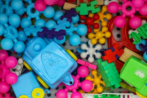 istock White plastic box with various toys in different colors 1417967266