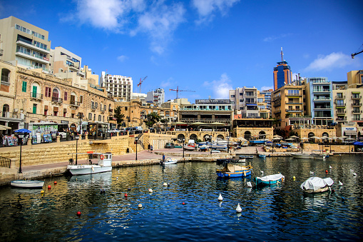 St. Julian’s is a seaside town in Malta. It’s known for beaches, modern hotels and restaurants along Spinola Bay
