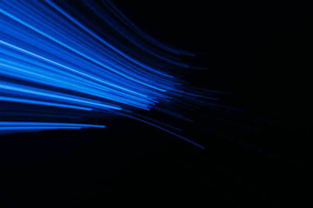 istock blur neon light luminous rays blue laser flare 1417975662