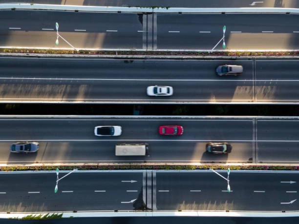 istock High angle vision of busy roads 1417975684