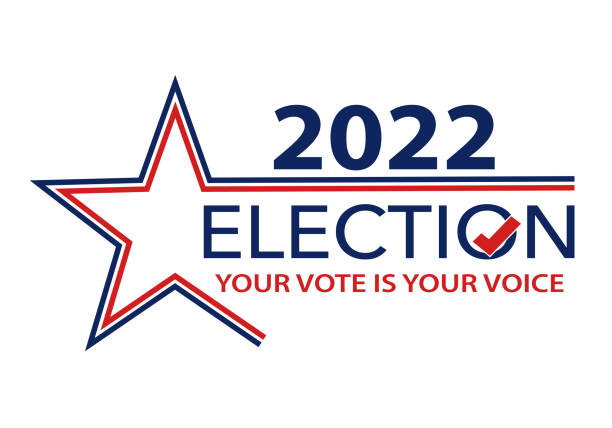 Vote Election 2022 USA vector art illustration