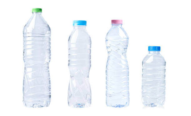 istock Plastic water bottle isolated on white background with clipping path. 1417989219