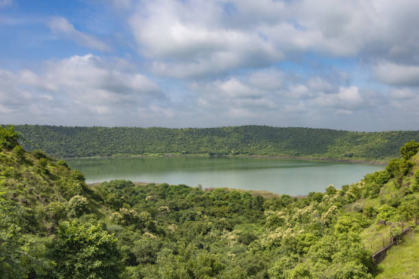 istock Lonar Crater - Hypervelocity Meteoritic Impact Crater, Buldhana, India 1417992751