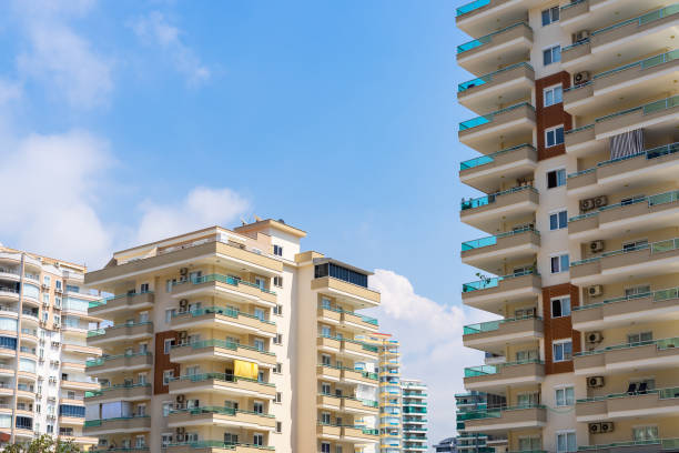 istock New modern multi-apartment high-rise buildings. 1417992821