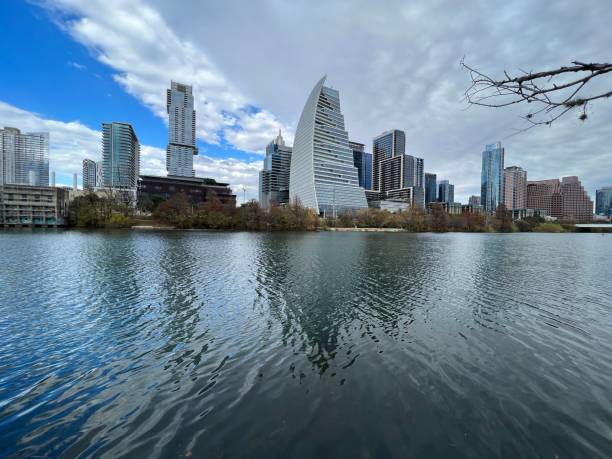 istock Skyline of Austin buildings on a cloudy morning 1417992941