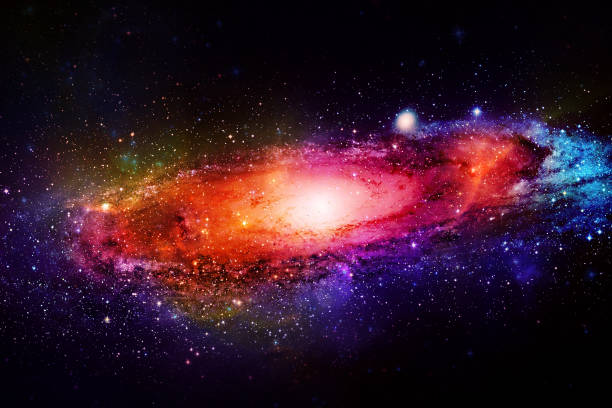 istock Space galaxies and stars in the night sky 1417993234