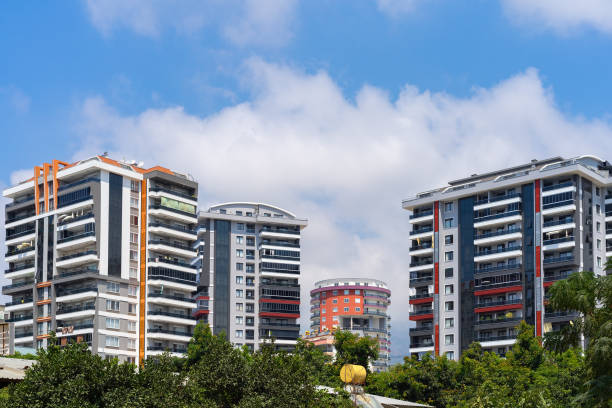 istock New modern multi-apartment high-rise buildings. 1417994446