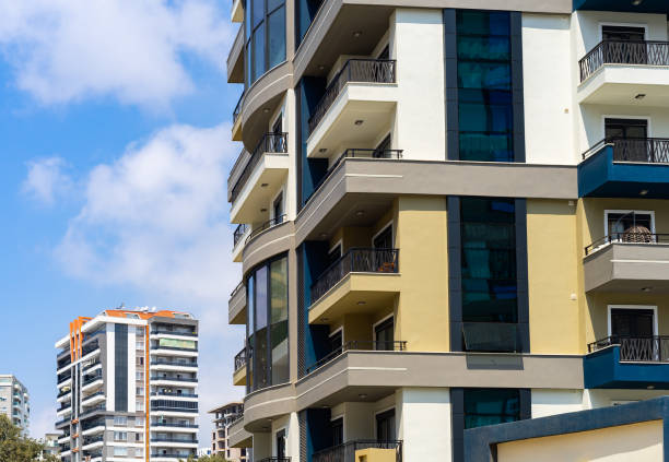 istock Modern urban architecture. Residential high-rise buildings. 1417994625