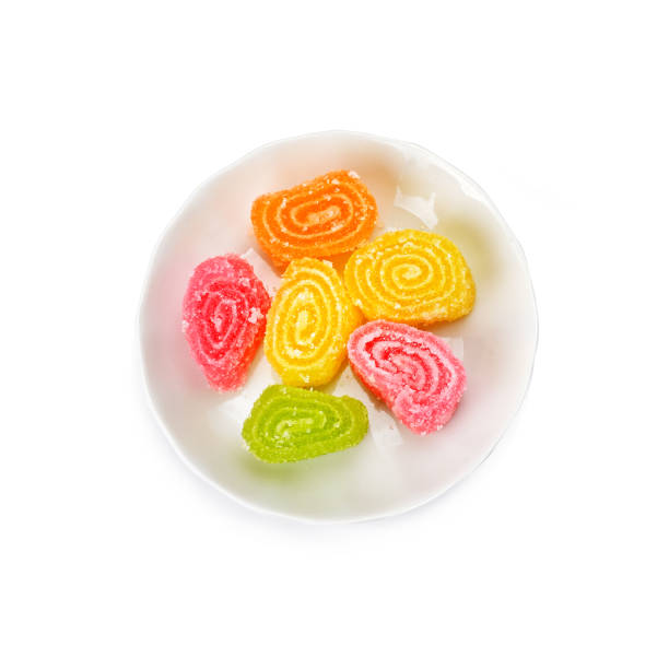 istock Jelly candies isolated on a white background. 1418010467
