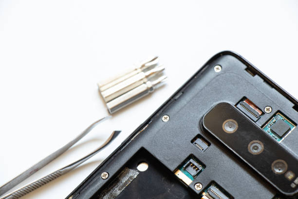 istock Disassembled mobile phone, phone repair and maintenance 1418020416