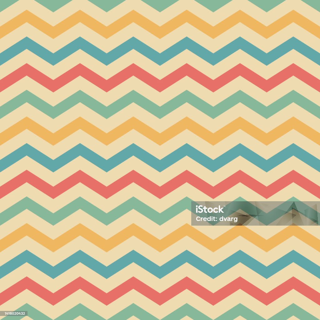 Retro Pattern Stock Illustration - Download Image Now - Abstract, Art ...