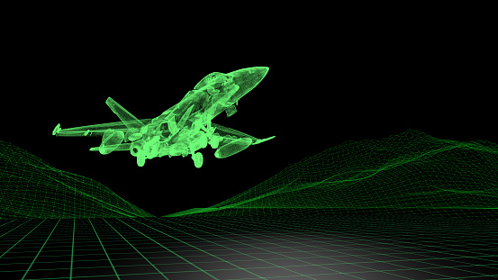 Simulación de aterrizaje de aviones de combate photo