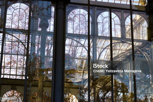 Crystal Palace Stock Photo - Download Image Now - Glass - Material, Madrid, Arch - Architectural Feature