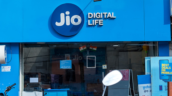Gwalior - 26 Aug 2022 - Newly opened Jio Digital Life Store, Reliance Jio Infocomm Limited in Gwalior