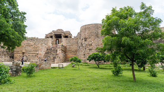 Gwalior, Morena - 28 Aug 2022 - Garhi Padhavali located north of Gwalior in Madhya Pradesh and very close to the Bateshwar Temple Complex