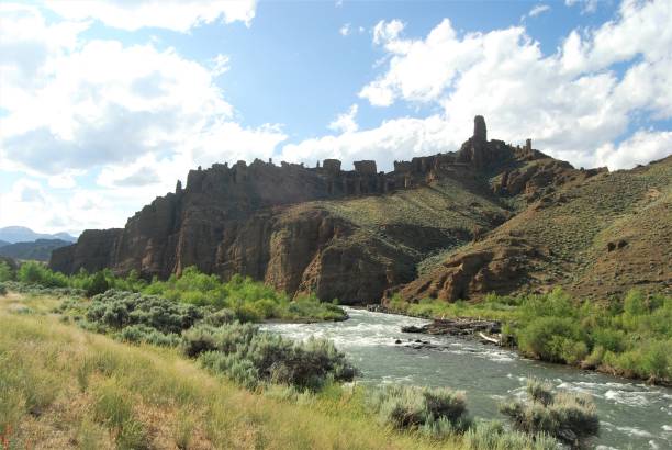 formacja skalna świętego miasta - shoshone river zdjęcia i obrazy z banku zdjęć