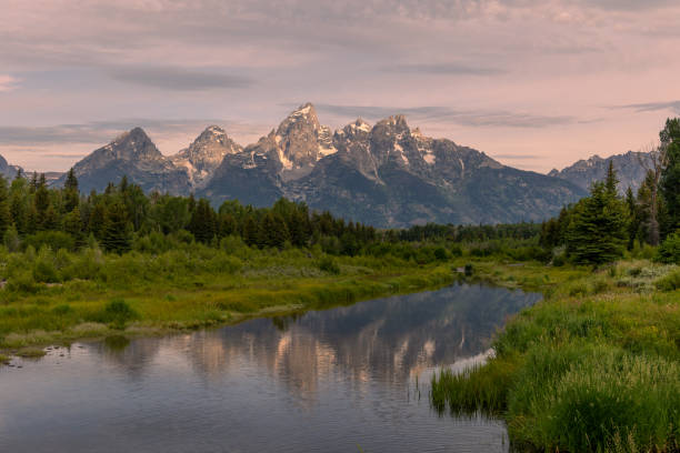 istock Sunrise Reflection in the Tetons 1418028946