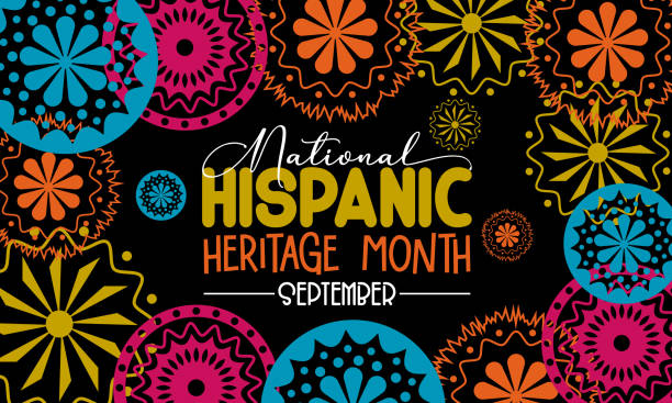 Vector illustration design concept of national hispanic heritage month observed on every September. Vector illustration design concept of national hispanic heritage month observed on every September. latin american and hispanic ethnicity stock illustrations