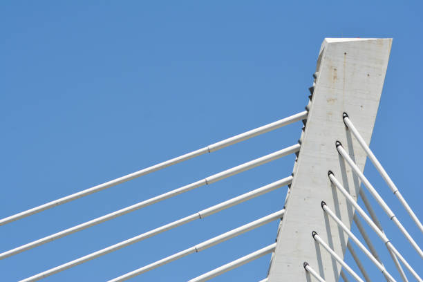 istock a top of a white metal bridge 1418031516