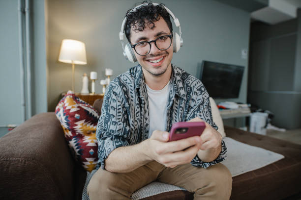 istock Portrait of a young man consuming internet content 1418033197