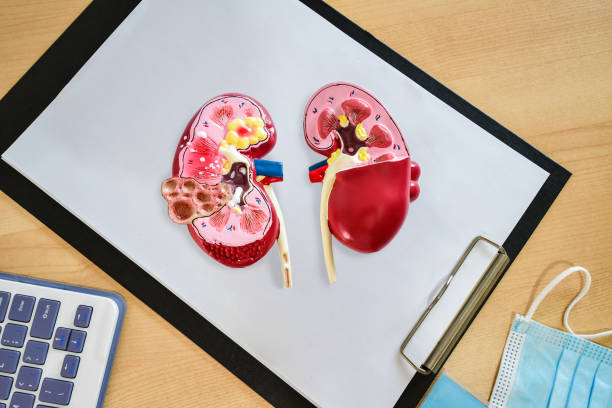 Kidney model. Organ donation concept in hospital and kidney anatomy for education. Kidney model. Organ donation concept in hospital and kidney anatomy for education. kidney failure stock pictures, royalty-free photos & images