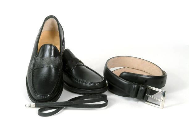 istock Men's Black Moccasins 1418034734