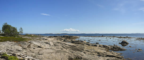 istock Panorama of the White Sea coast. 1418034853