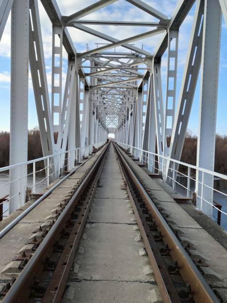 istock View of the railway metal bridge ahead 1418043529