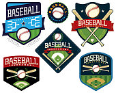 istock Baseball Tournament Logo Badge and Shield stock illustration 1418043973