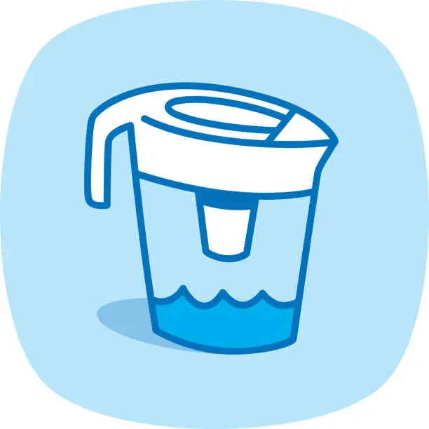 Vector illustration of Water Filter Doodle 1