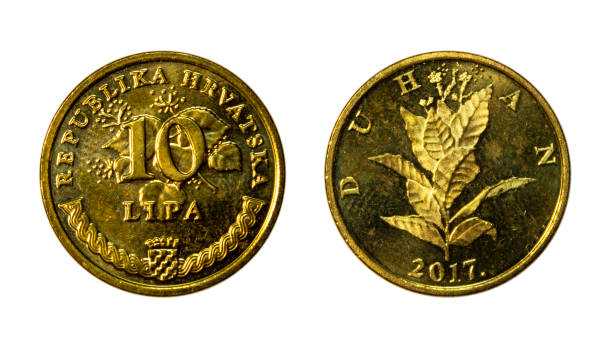 istock Ten Croatian lipa coin 1418053576