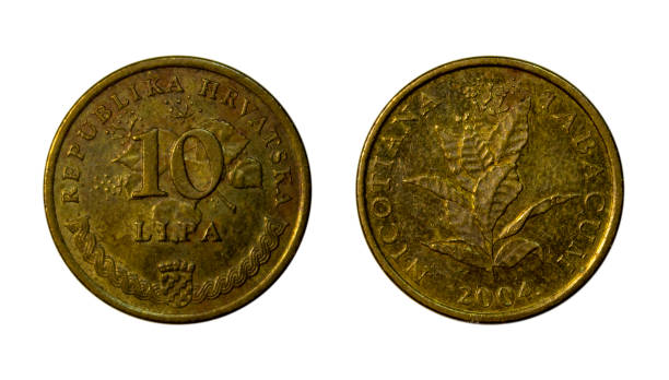 istock Ten Croatian lipa coin 1418053582