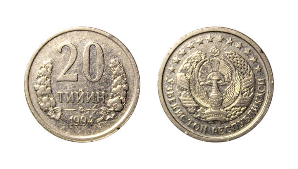 istock Twenty Uzbekistanian tayin coin 1418053614