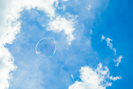 Soap Bubble isolated on white