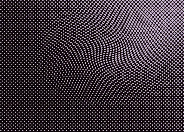 Vector illustration of Halftone Pattern, Abstract Background of rippled, wavy lines