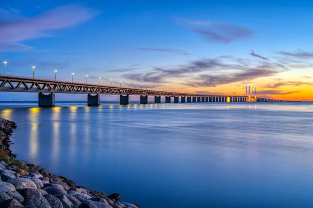 istock The Oresund bridge between Denmark and Sweden 1418101079