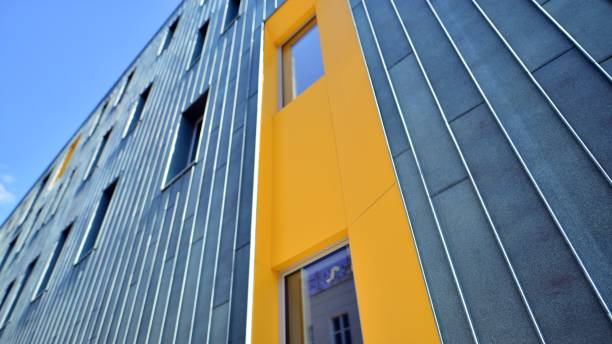 istock Fragment of modern urban geometry. 1418111505