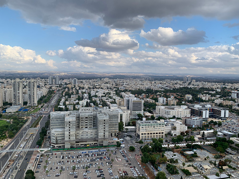 Petah Tikva, israel city skyline.