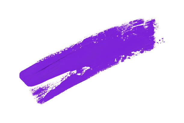 purple brush isolated on white background